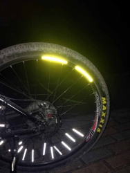 Reflexní samolepky na kolo - žluté Reflexní samolepky na kolo - žluté